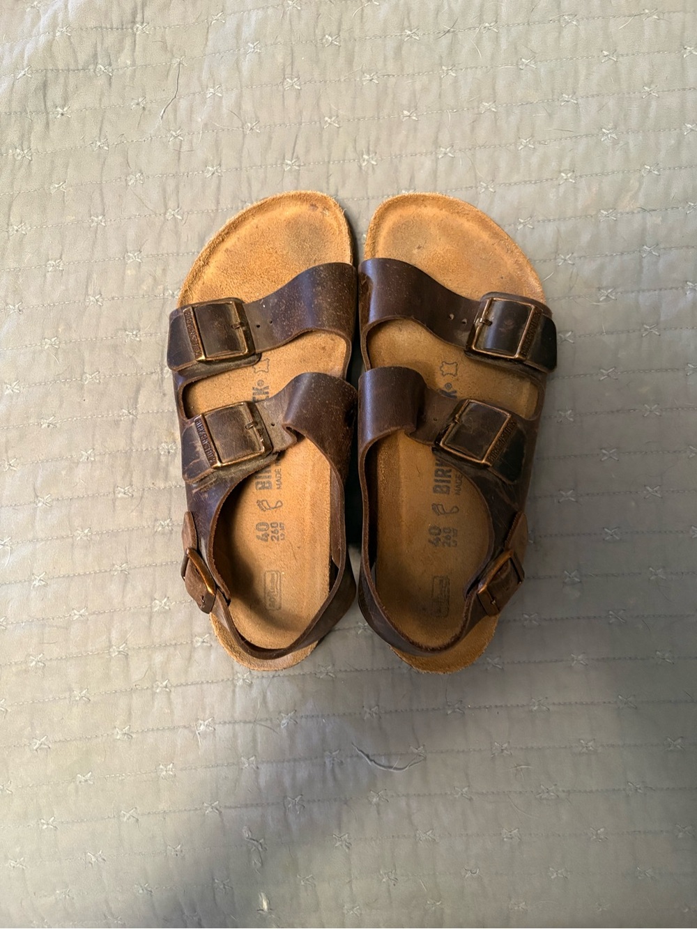 Birkenstock Brown Double-Strap Women’s Sandals with Back Strap